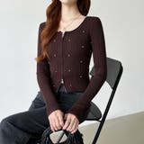 ダブルジップ リブニット ショートカーディガン | COCOMOMO | 詳細画像17 