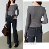 ダブルジップ リブニット ショートカーディガン | COCOMOMO | 詳細画像21 