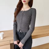 ダブルジップ リブニット ショートカーディガン | COCOMOMO | 詳細画像23 