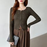 ダブルジップ リブニット ショートカーディガン | COCOMOMO | 詳細画像26 