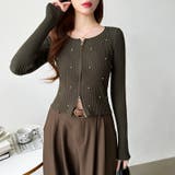 ダブルジップ リブニット ショートカーディガン | COCOMOMO | 詳細画像28 