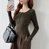 ダブルジップ リブニット ショートカーディガン | COCOMOMO | 詳細画像30 