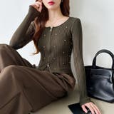 ダブルジップ リブニット ショートカーディガン | COCOMOMO | 詳細画像33 