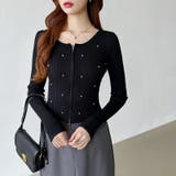 ダブルジップ リブニット ショートカーディガン | COCOMOMO | 詳細画像35 