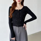 ダブルジップ リブニット ショートカーディガン | COCOMOMO | 詳細画像36 