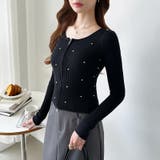 ダブルジップ リブニット ショートカーディガン | COCOMOMO | 詳細画像40 