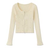 ダブルジップ リブニット ショートカーディガン | COCOMOMO | 詳細画像49 