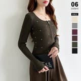 ダークグリーン | ダブルジップ リブニット ショートカーディガン | COCOMOMO