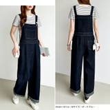 デニムサロペットパンツ サロペット オーバーオール | COCOMOMO | 詳細画像18 