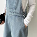 デニムサロペットパンツ サロペット オーバーオール | COCOMOMO | 詳細画像5 