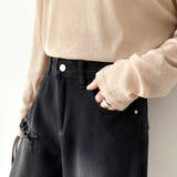 ダメージレースデニム デニムパンツ ダメージジーンズ | COCOMOMO | 詳細画像17 