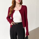 【新色登場】ダブルジップニット ショートジップカーディガン リブニット | COCOMOMO | 詳細画像63 