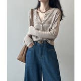 ボーダーニットカーディガン ボーダーニット カーディガン | COCOMOMO | 詳細画像11 