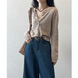 ボーダーニットカーディガン ボーダーニット カーディガン | COCOMOMO | 詳細画像13 