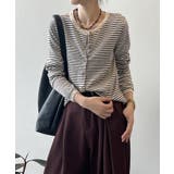 ボーダーニットカーディガン ボーダーニット カーディガン | COCOMOMO | 詳細画像2 