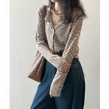 ボーダーニットカーディガン ボーダーニット カーディガン | COCOMOMO | 詳細画像7 