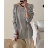 ゆるっと大人カジュアル シアーニット ラウンドネック | COCOMOMO | 詳細画像9 