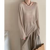 ゆるっと大人カジュアル シアーニット ラウンドネック | COCOMOMO | 詳細画像12 