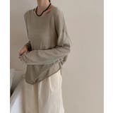 ゆるっと大人カジュアル シアーニット ラウンドネック | COCOMOMO | 詳細画像26 