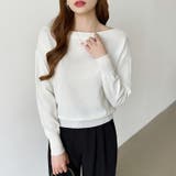 オフショルダー ニット ワンショルダーニット | COCOMOMO | 詳細画像12 