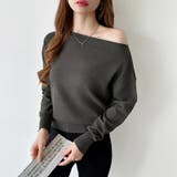 オフショルダー ニット ワンショルダーニット | COCOMOMO | 詳細画像20 