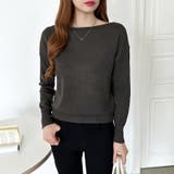 オフショルダー ニット ワンショルダーニット | COCOMOMO | 詳細画像23 