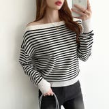 オフショルダー ニット ワンショルダーニット | COCOMOMO | 詳細画像36 