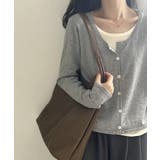 レイヤード風トップス ニット ボーダー | COCOMOMO | 詳細画像15