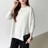 ゆったりロングニット サイドスリット オフィスカジュアル | COCOMOMO | 詳細画像18