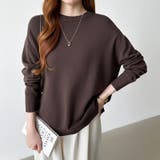 ゆったりロングニット サイドスリット オフィスカジュアル | COCOMOMO | 詳細画像29