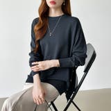 ゆったりロングニット サイドスリット オフィスカジュアル | COCOMOMO | 詳細画像42