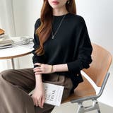 ゆったりロングニット サイドスリット オフィスカジュアル | COCOMOMO | 詳細画像49