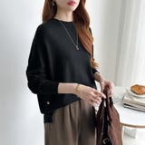 ゆったりロングニット サイドスリット オフィスカジュアル | COCOMOMO | 詳細画像50