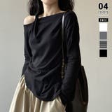 ブラック | ツイストオフショルダートップス ワンショルダーニット オフショルダー | COCOMOMO