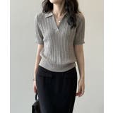 ケーブルニット ポロニット サマーニット | COCOMOMO | 詳細画像11 