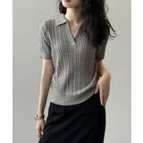 ケーブルニット ポロニット サマーニット | COCOMOMO | 詳細画像12 