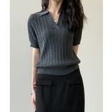 ケーブルニット ポロニット サマーニット | COCOMOMO | 詳細画像15 