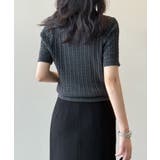 ケーブルニット ポロニット サマーニット | COCOMOMO | 詳細画像17 