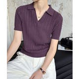 ケーブルニット ポロニット サマーニット | COCOMOMO | 詳細画像19 