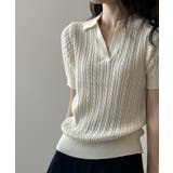 ケーブルニット ポロニット サマーニット | COCOMOMO | 詳細画像7 