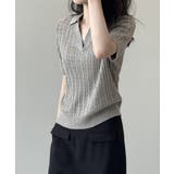 ケーブルニット ポロニット サマーニット | COCOMOMO | 詳細画像9 