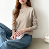 クルーネックニット 長袖ニット ニット | COCOMOMO | 詳細画像11