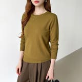 クルーネックニット 長袖ニット ニット | COCOMOMO | 詳細画像18