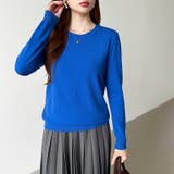 クルーネックニット 長袖ニット ニット | COCOMOMO | 詳細画像1