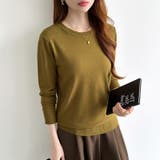 クルーネックニット 長袖ニット ニット | COCOMOMO | 詳細画像19