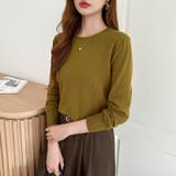 クルーネックニット 長袖ニット ニット | COCOMOMO | 詳細画像24