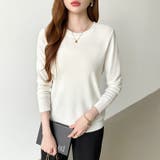 クルーネックニット 長袖ニット ニット | COCOMOMO | 詳細画像25