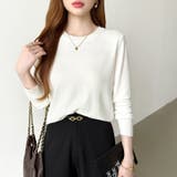 クルーネックニット 長袖ニット ニット | COCOMOMO | 詳細画像28