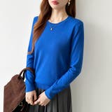 クルーネックニット 長袖ニット ニット | COCOMOMO | 詳細画像2