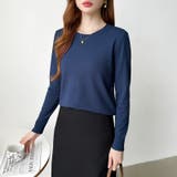 クルーネックニット 長袖ニット ニット | COCOMOMO | 詳細画像40